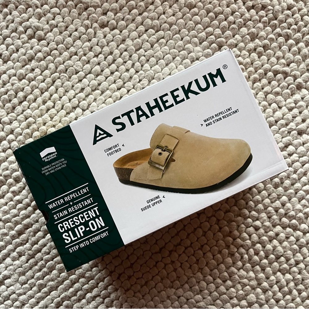 Staheekum Crescent Slip-On Suede Shoes clogs